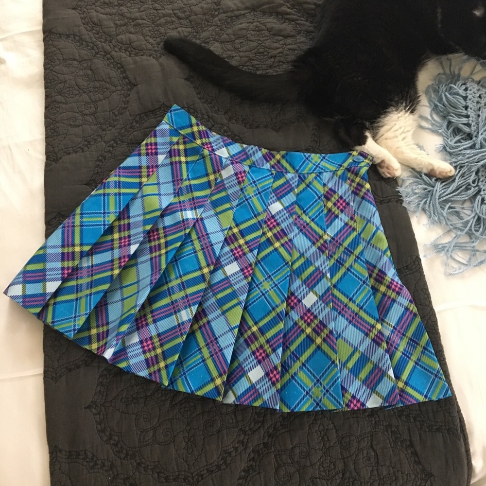 American Apparel Plaid Tennis Skirt